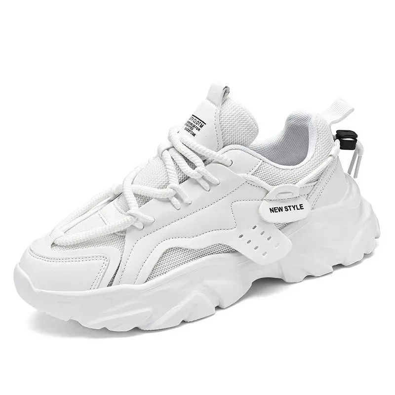 Zapatillas de deporte para hombre, zapatos deportivos de plataforma blanca de lujo a la moda, zapatos para correr para hombre al aire libre, zapatos