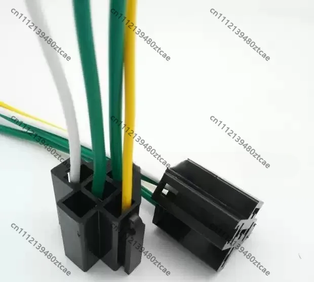 12v-24v-車用リレーソケット-4ピン-5ピン-ユニバーサル-absベース-15mm²-ワイヤー付き