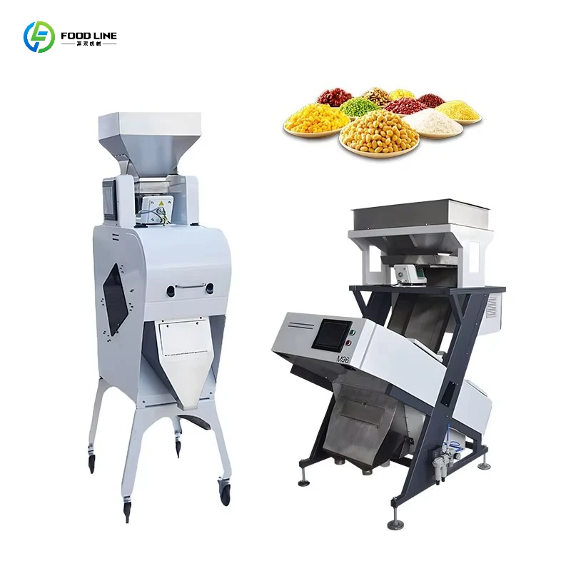 Rice Grain Color Sorter for Removing Unqualified Products and Impurities Improve Production Efficiency Sensor Rice Color Sorter