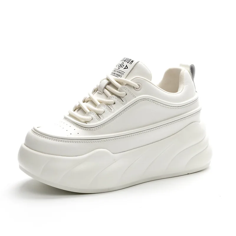 

Новые женские туфли на плоской платформе из натуральной кожи высотой 6,5 см, осень-зима 2022, новые удобные универсальные повседневные короткие ботинки на толстой подошве