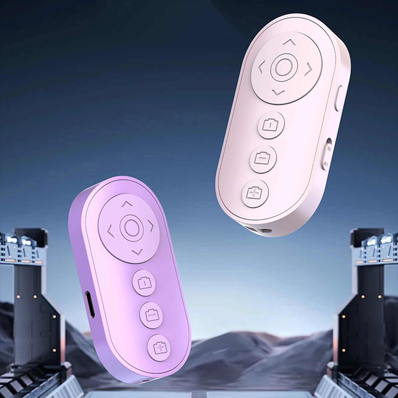 Wireless Camera Remote Control with Zoom BT Camera Remote Shutter Smartphone Remote Clicker for Photo and Vlogging