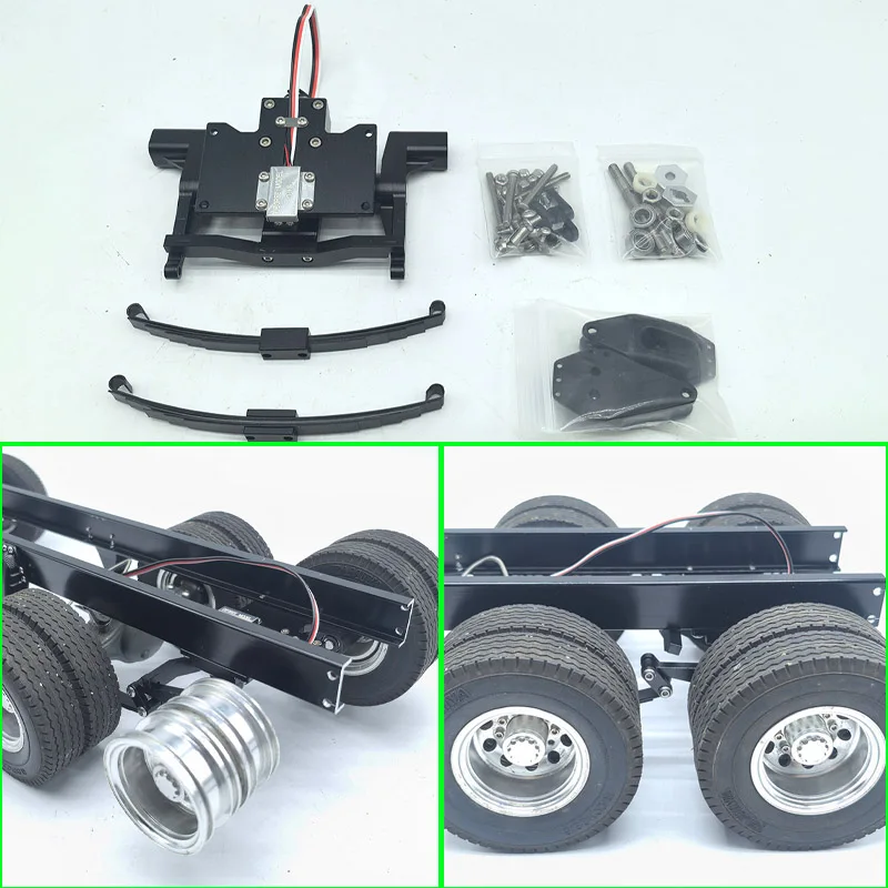 

1set Electric Lift Rear Suspension for 1/14 RC Truck Tamiya 56368 Scania 770S Volvo FH16