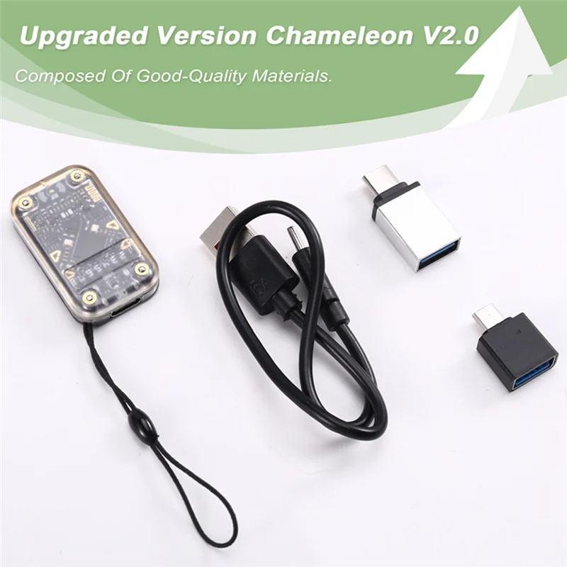 【RECOMENDAR】Chameleon V2.0 125 кГц 13,56 МГц NFC Дубликатор RFID Считыватель смарт-чипов Эмулятор UID/CUID Декодирование карт + брелок