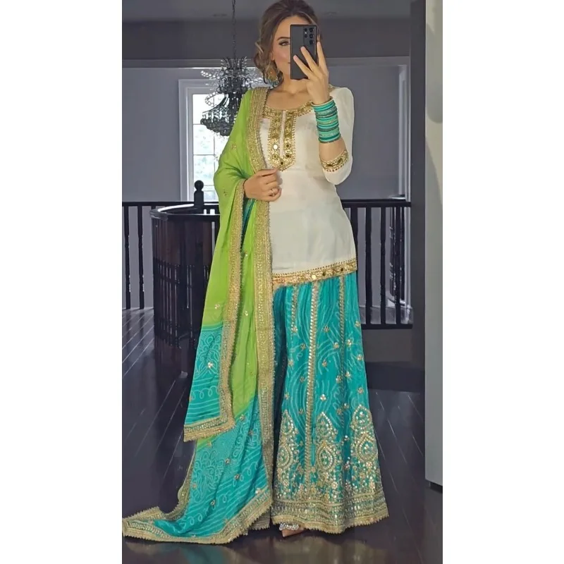 

SALWAR KAMEEZ New Bollywood Pakistani Fashion Indian Designer Wedding Party Costume