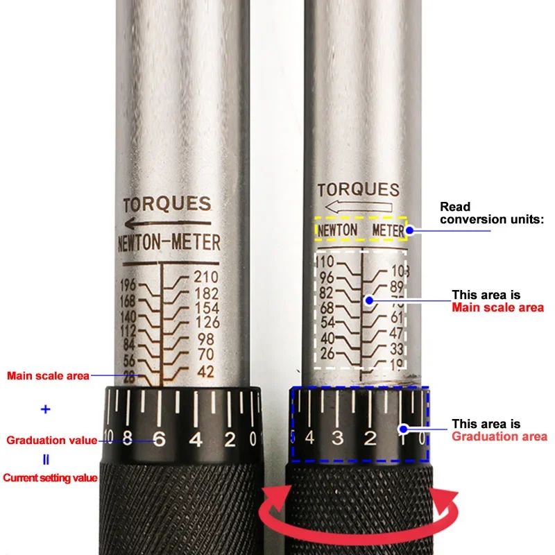 Imagem -02 - Chave de Torque Catraca Reversível Precisa Chave de Torque Profissional Bicicleta Motocicleta Carro Ferramenta Automotiva nm 25 nm