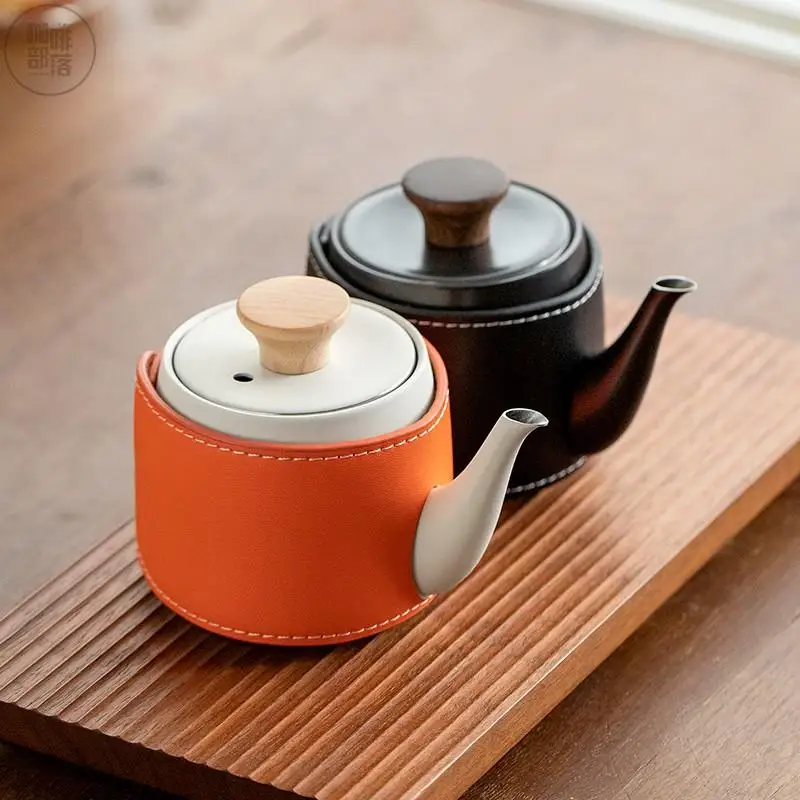 Mini olla Q Imperial Zhendian, tetera pequeña sin mano de boca gruesa, tetera pequeña para el hogar, tetera de mano de café colgante con oreja de acero inoxidable 304