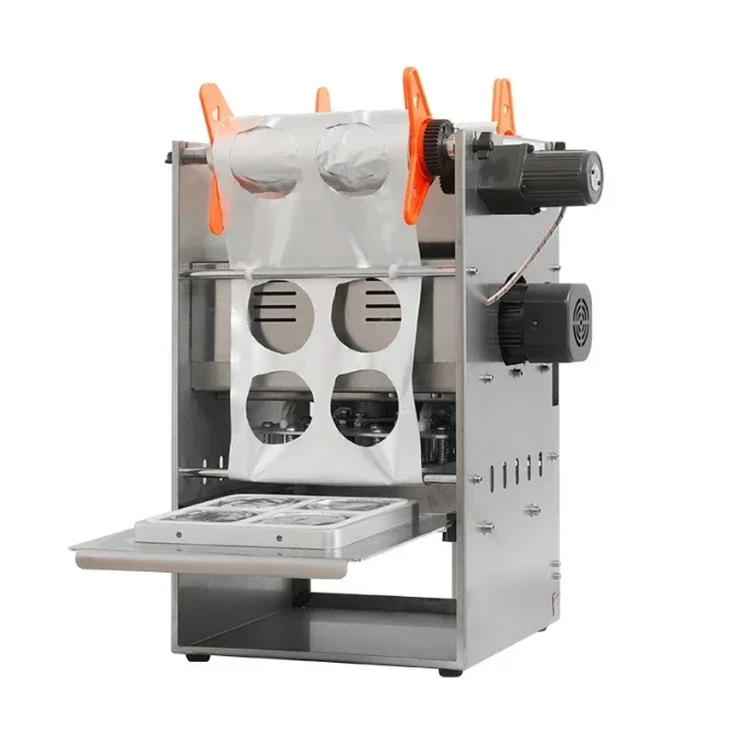 Machine Customizable Diameter for Beverage Film Packaging with Core Bearing ComponentsSemi Automatic Electric 4-Cup Sealing