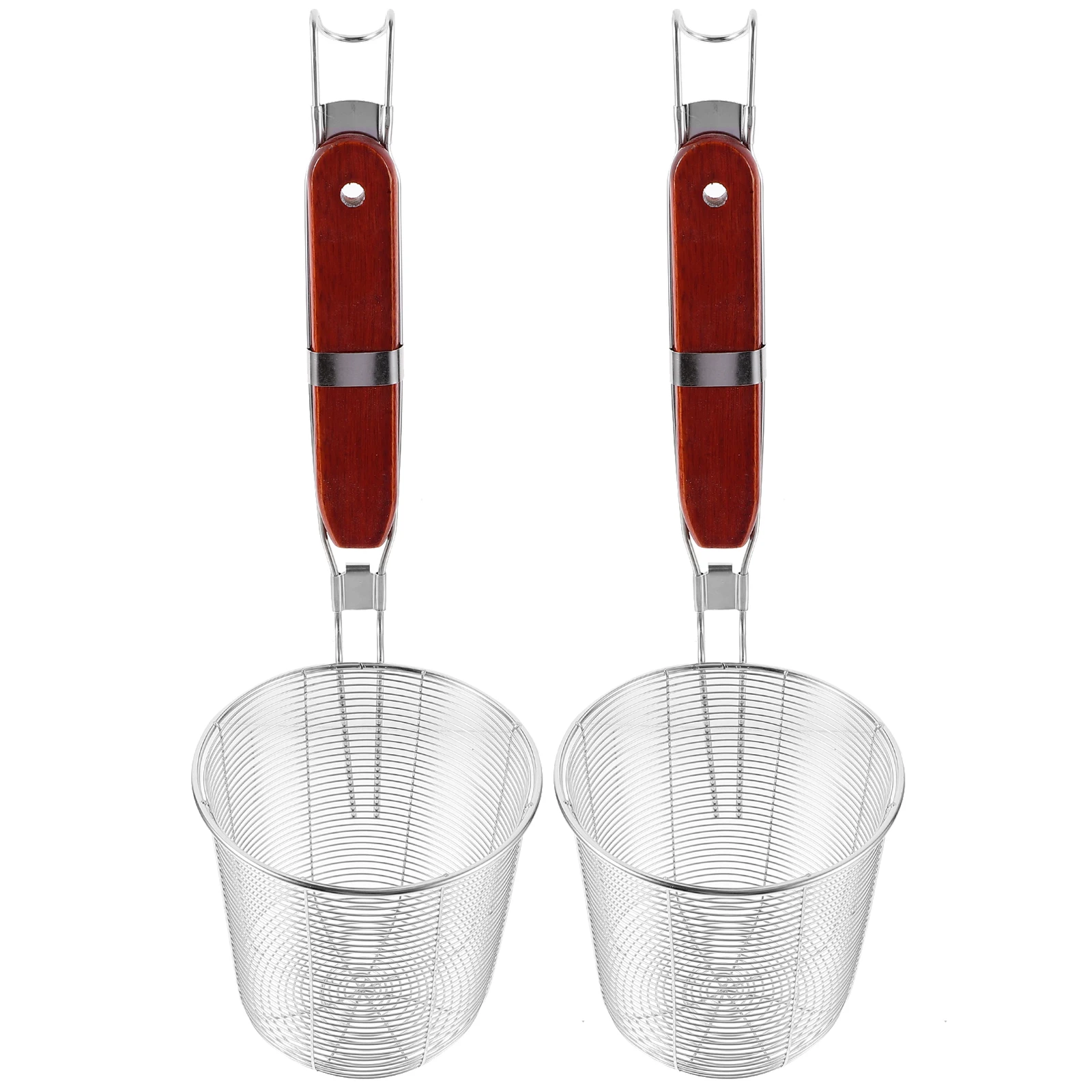 

2Pcs StainlessSteel Spoon LongHandle KitchenCooking Tools HomeRestaurant NoodlesShop MeshStrainer DumplingSkimmer