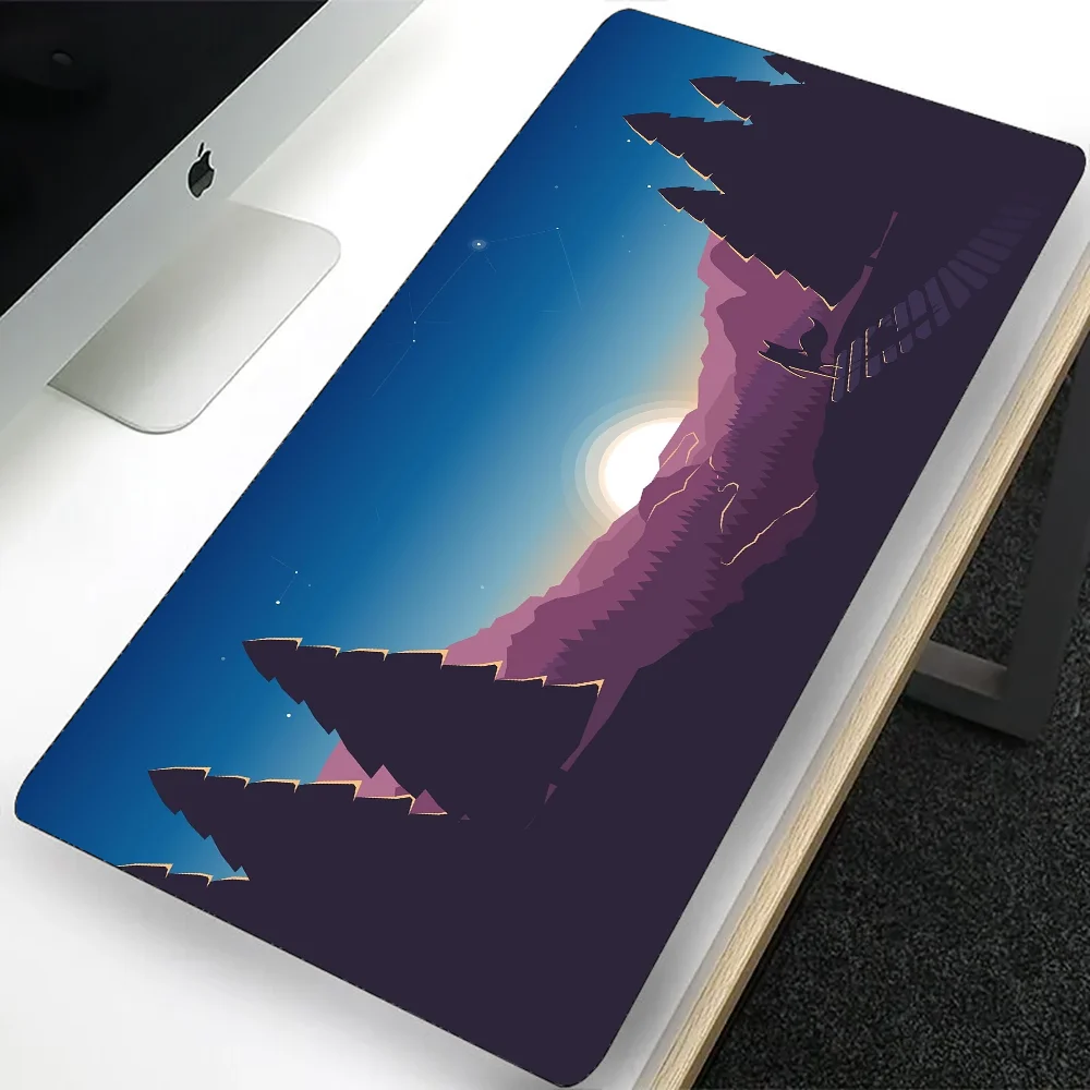 Deep Forest Sunset Large Gaming Mouse Pad Computer Mousepad PC Gamer Laptop Mouse Mat Office Mausepad XXL Keyboard Mat Desk Pad