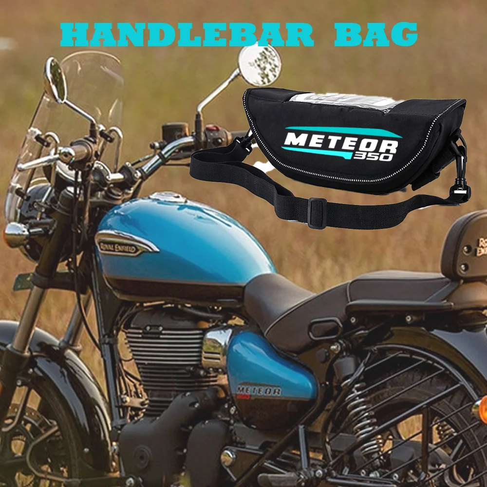 Motorcycle accessory Waterproof And Dustproof Handlebar Storage Bag navigation Bag For royal enfield meteor 350