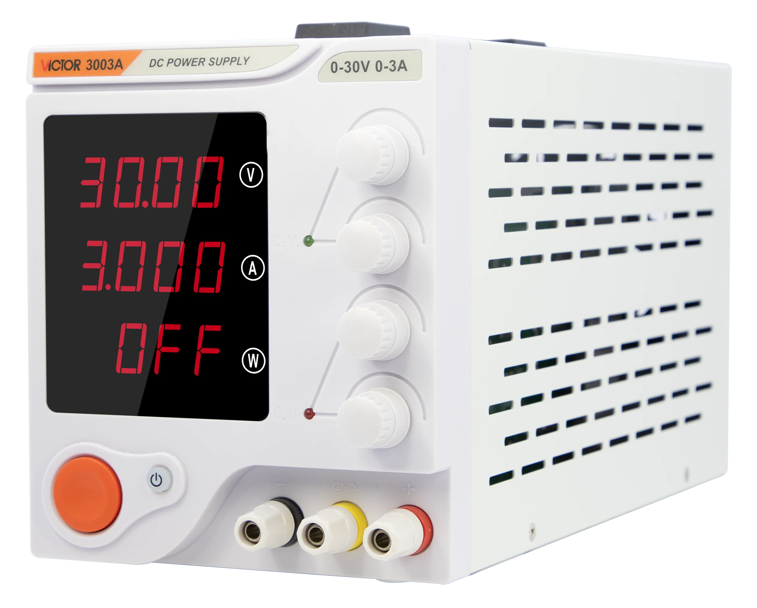 

VICTOR 3003A 30V 3A Adjustable Dual 4 digit LED display Power Supply Stabilization