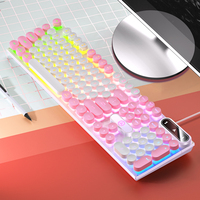 USB Wired Gaming Keyboard, 104 Keys Compatible with Windows Laptop/Computer/PC, Ergonomic Design, Office & Gaming Accessories