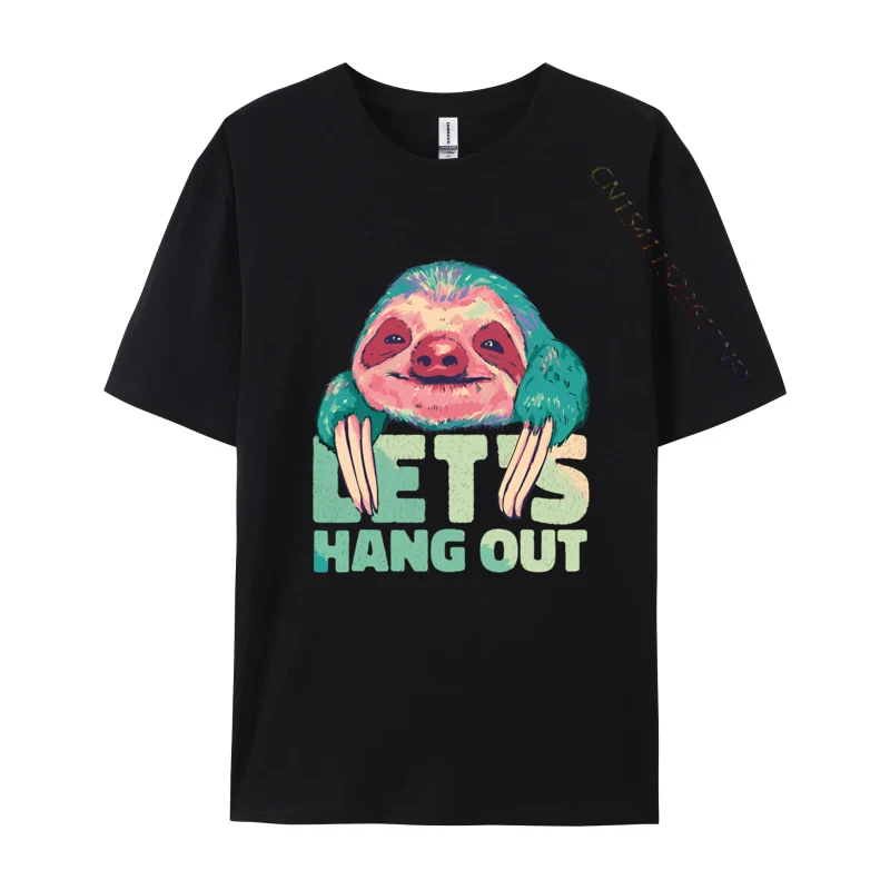 

Sloth Face Claws Sleeping Lounging T-shirt Men Cotton Tshirts Classic Casual Tee Slim Fit Shirts Men Graphic