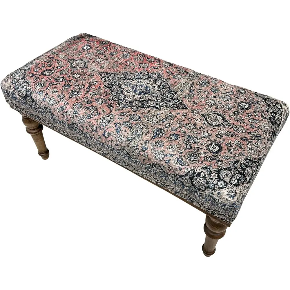 

Большая мягкая османская скамейка с местом для хранения вещей, в стиле фермерского дома в стиле бохо, идеально подходит для спальни, гостиной, прихожей и фортепиано (18x18