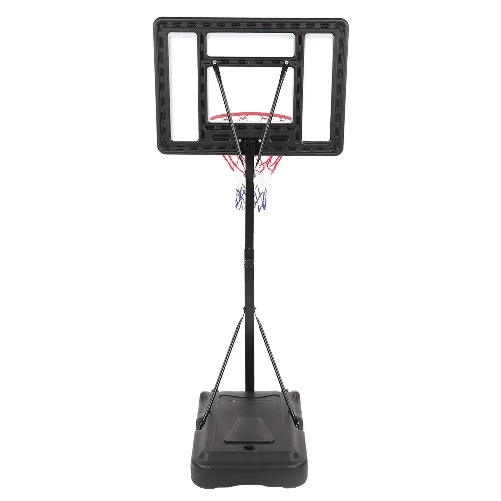 Portable removable PVC transparent swimming pool back plate adjustable 1.5m-1.35m basketball hoop