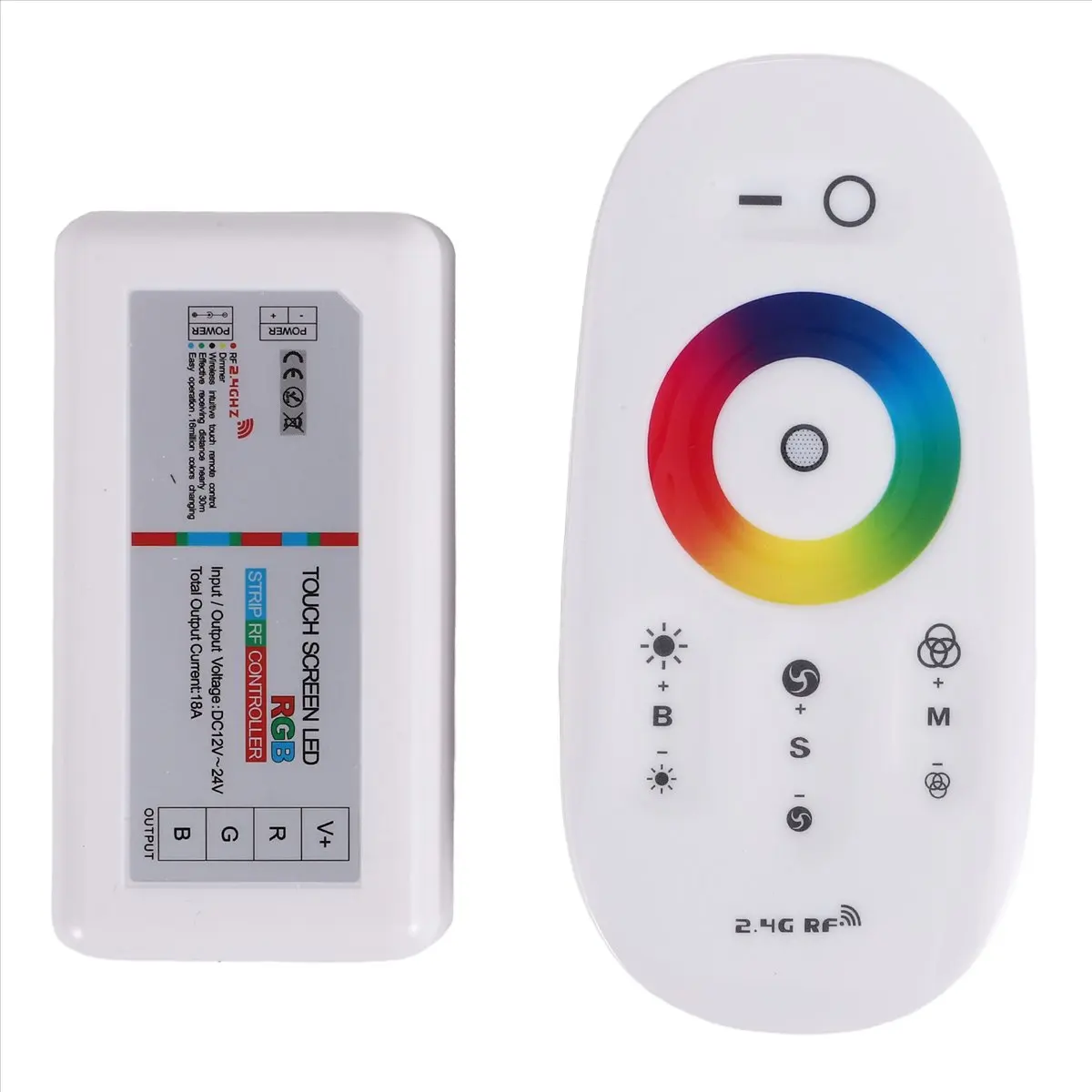 ~Upgraded 2026- LED Remote Controller 2.4GHz Wireless Touch LED RGB Dimmer Controller for 5050 3528 RGB LED Strip Light 12V/24V