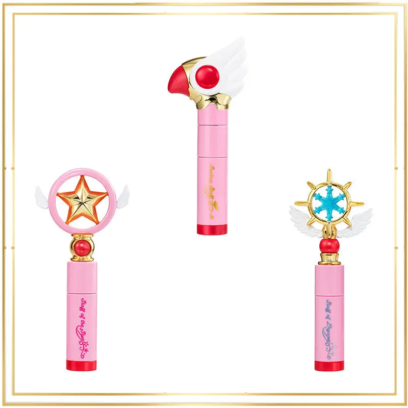 

Bandai натуральная Cardcaptor Sakura Gashapon волшебная палочка губная помада защитный рукав Коллекционная модель игрушки детский подарок на день рождения