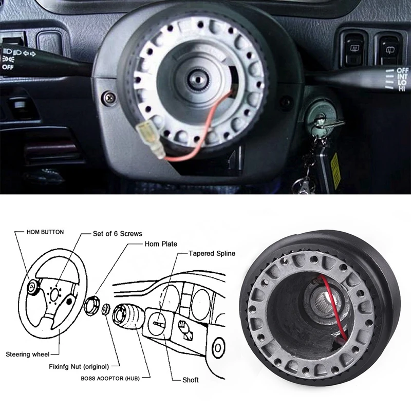 Adaptador de Hub de Volante Boss Kit, Subaru VW Jetta Golf Polo Audi Hyundai Kia Peugeot Mazda Nissan Misubishi Toyota Honda