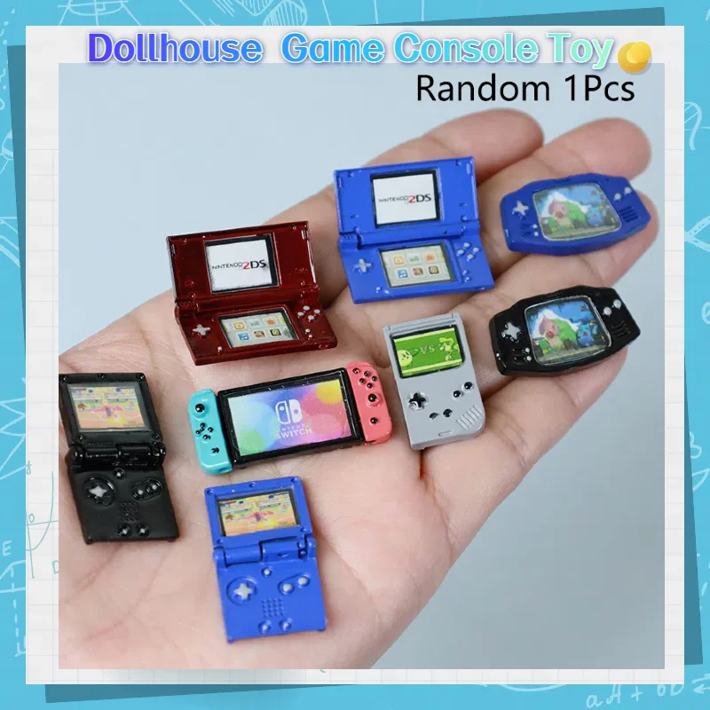 

1Pcs Mini Game Console Toy For Dollhouse Simulation Home Decor Scene Photography Props Model Accessory
