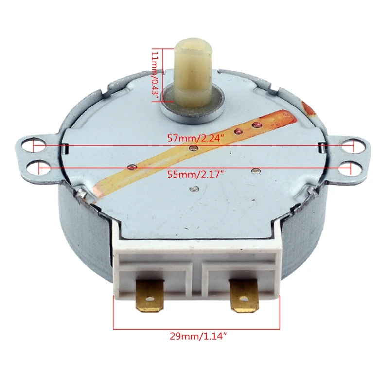 AC 220-240V Motor Putar Motor Sinkron Oven Microwave untuk Aksesoris Oven Microwave Midea MDS-4A