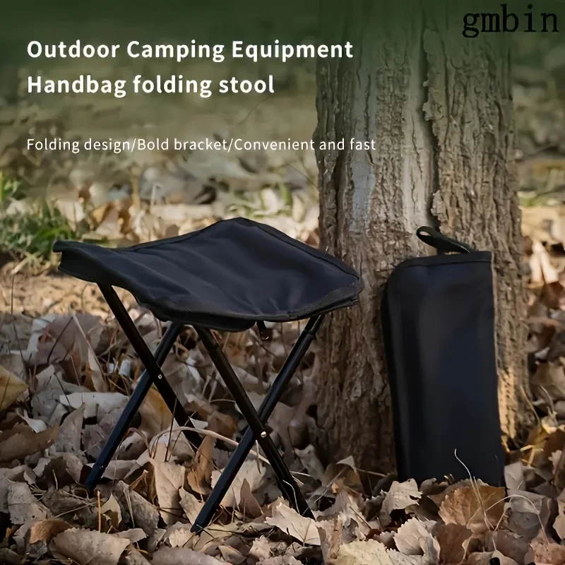 Tragbarer Klapphocker, leichter Campingstuhl, kompakter Outdoor-Sitz, 120 kg, hohe Belastbarkeit, zum Angeln, Wandern, Reisen, Picknick – Detail 8