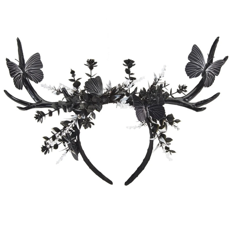 

Christmas Elk Cosplay Girls Headband Dark Hair Hoop Mardi Gras Headwear Dropship