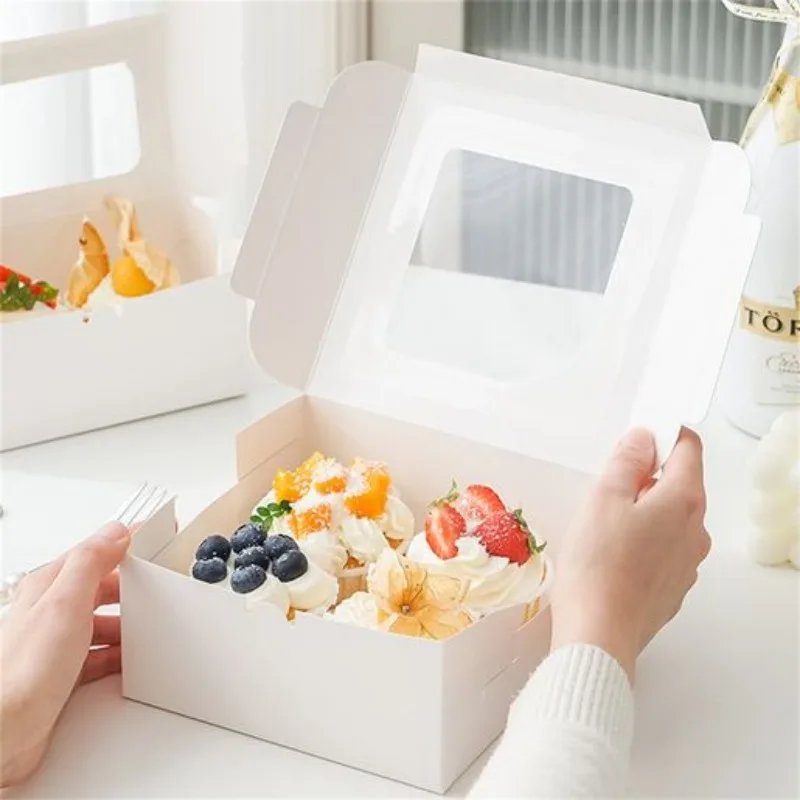 Premium Cake Boxes with Clear Window for Cupcakes