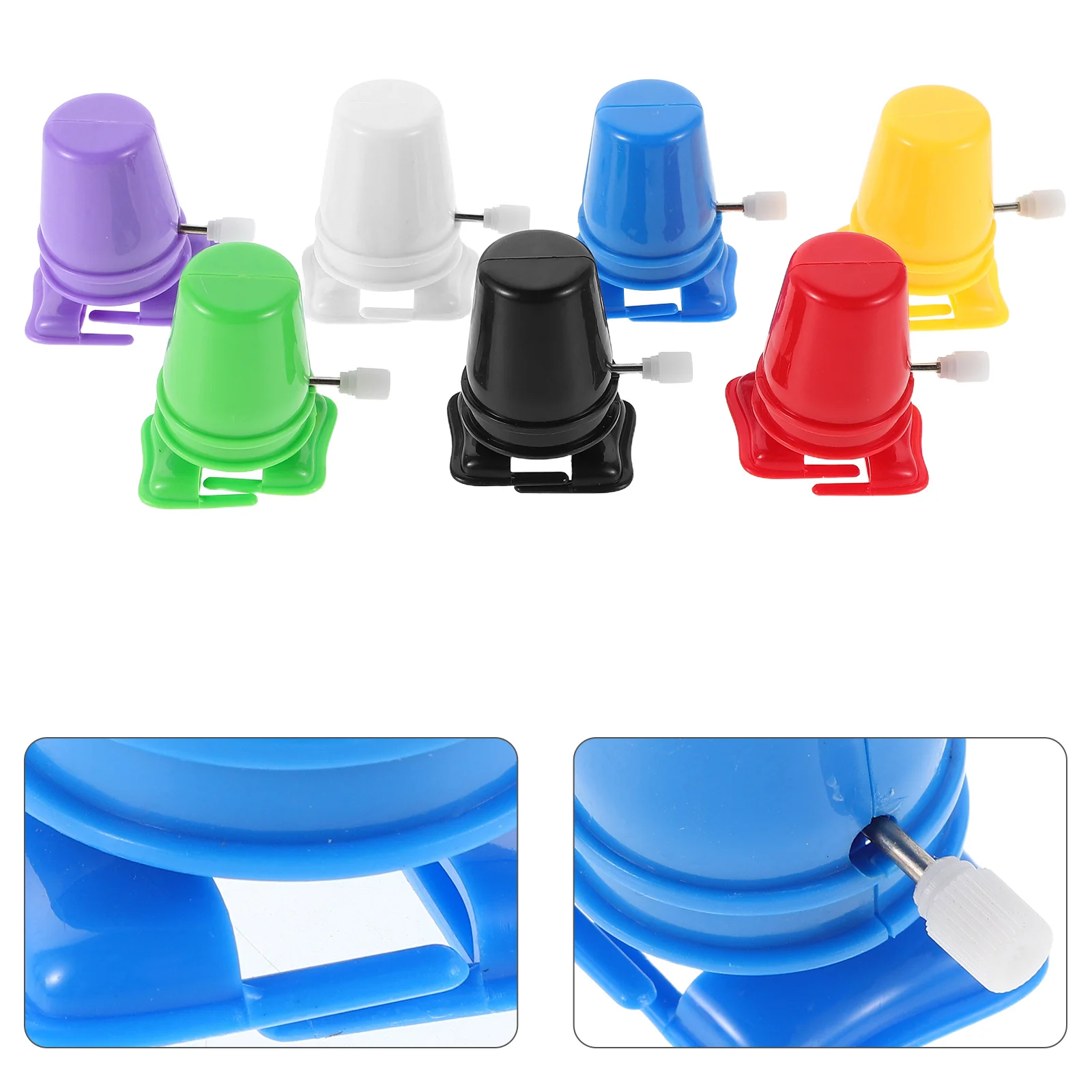 

7Pcs Clockwork Walking Mechanism DIY Wind-Up Robot Accessories Replacement Plastic Movement Parts for Creative Crafting