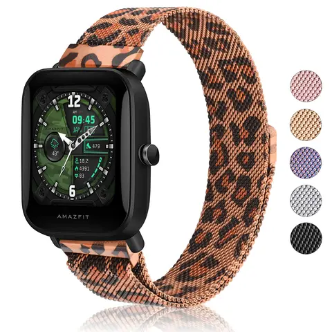 Metal Magnetic Strap For Amazfit GTS 2 mini/GTS 2e/ GTS 3/GTS 4 mini Band Bracelet For Amazfit GTR 42mm/Bip lite/Bip S Lite