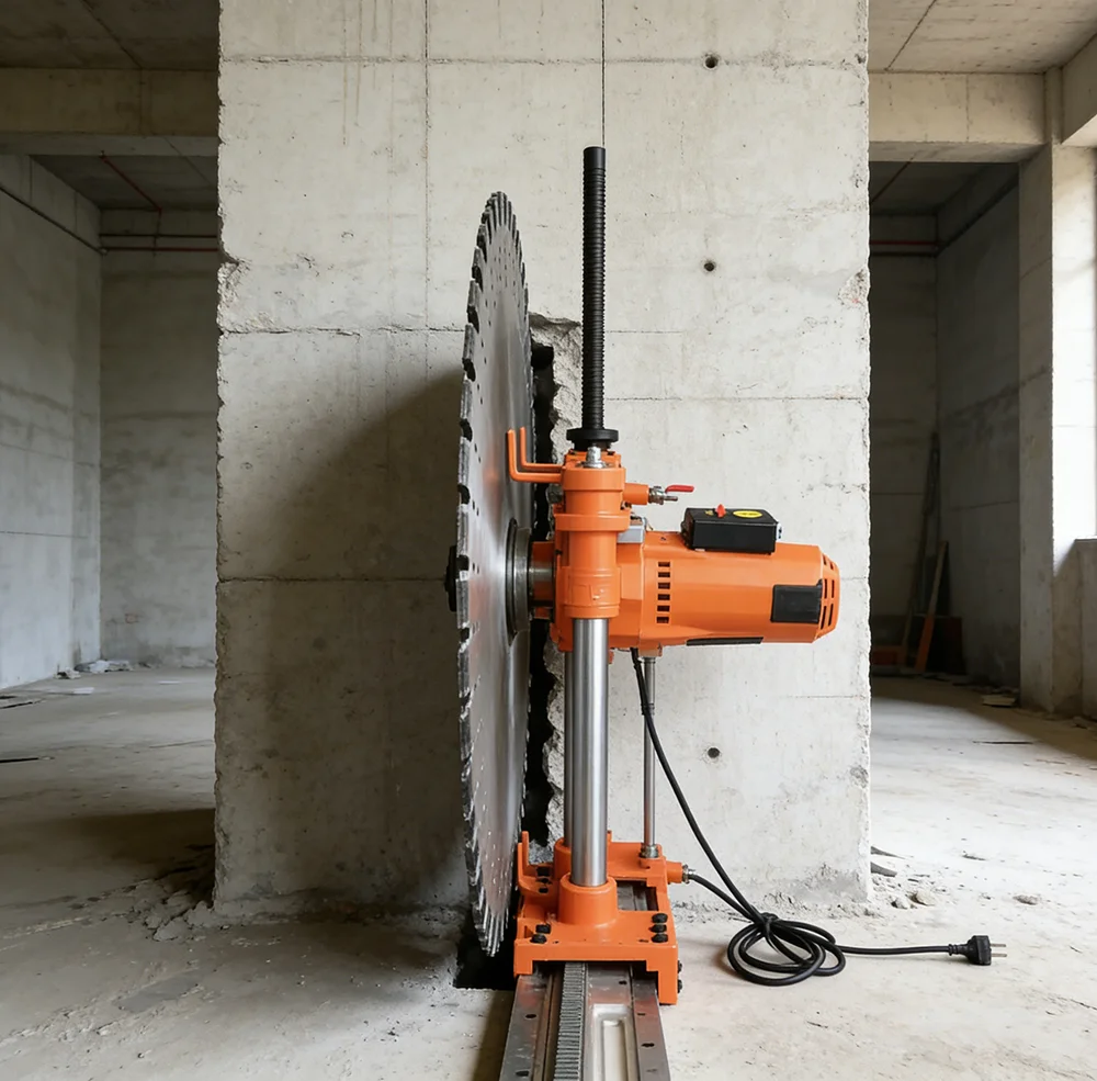 Portable High Frequency Wall Saw with 420mm Blade for Residential Window Opening and Door Creation