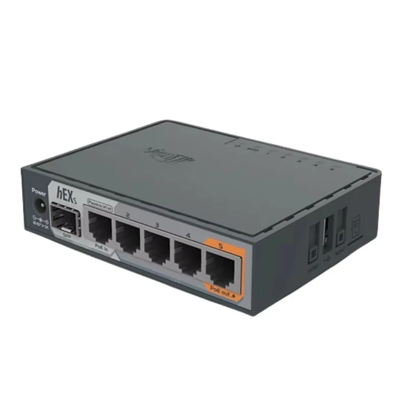 RB760iGS  5 -Port Gigabit Home Router with Firewall QoS VoIP VPN Functions Max 1000Mbps LAN Data Rate Used Product