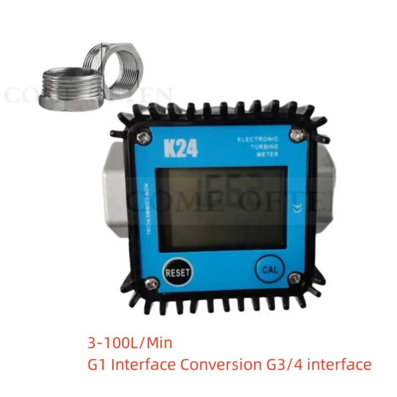 Aluminium Alloy 20par Digital Display Flow meter K24 Gear Meter  Diesel Oil Gasoline Oil Hydraulic Soy Oil  Water G1