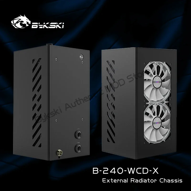 Bykski External Water Cooling Notebook Server 240 Water Cooled Copper Radiator+Pump+Fan+Distro Plate Beauty Medical B-240-WCD-X