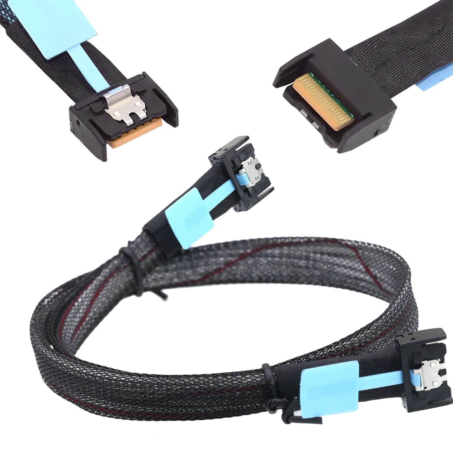 

Mini Cool Edge IO MCIO PCI-E 4i 38Pin PCI-E 5.0 Male to MCIO 4i SFF-TA-1016 Удлинительный кабель