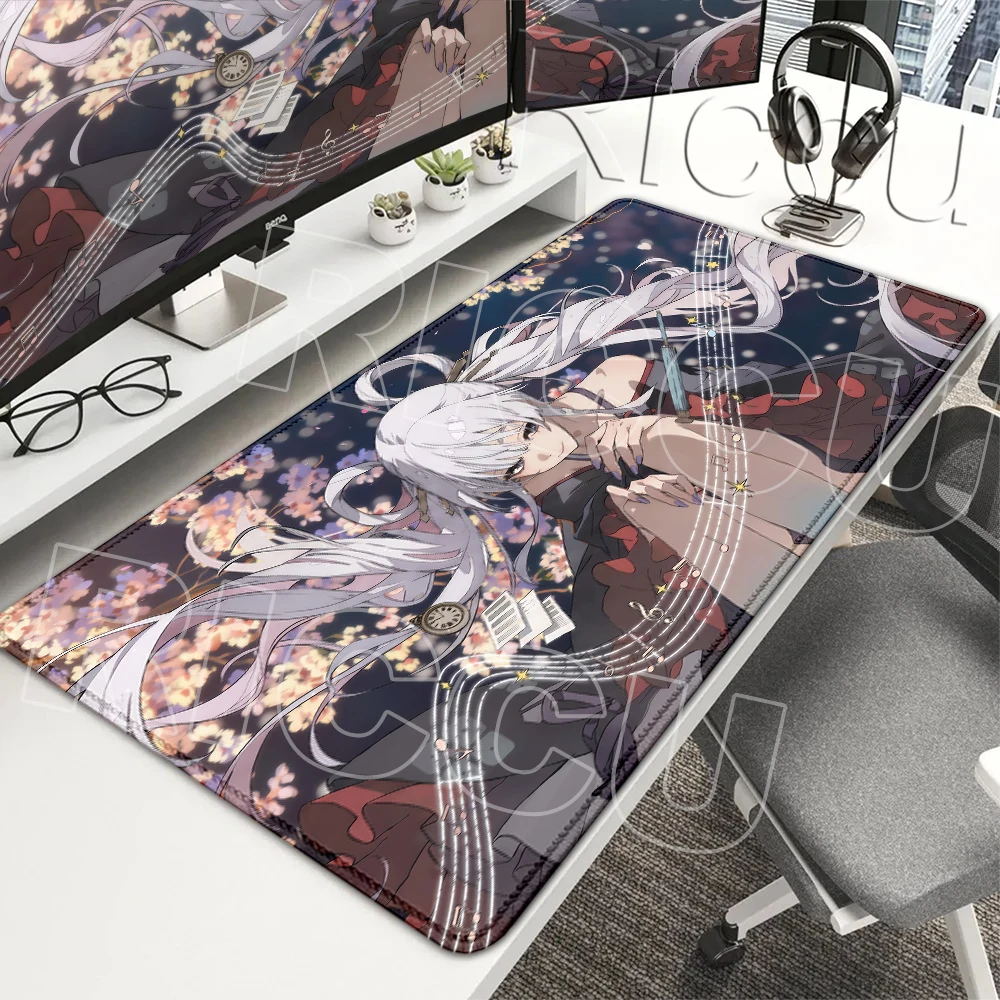 Anime Cosmic Princess Kaguya Pretty Girls Mouse Pad Iroha Sakayori Yachiyo Runami Mousepads XXL Pc Keyboard Protect Desk Carpets