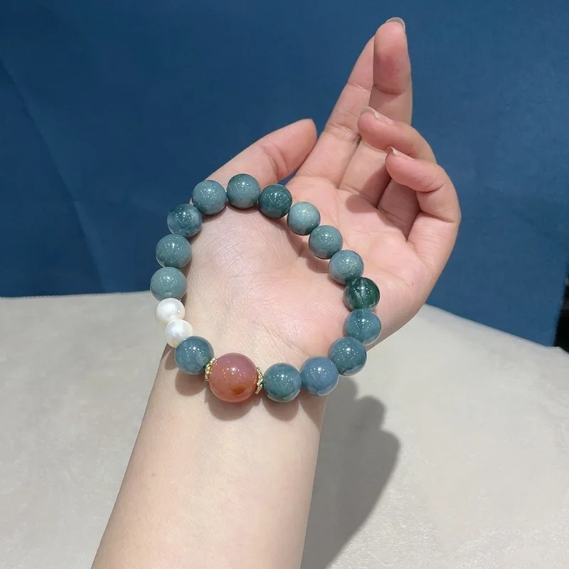 natural-old-growth-mineral-blue-jade-pearl-and-agate-bead-bracelet