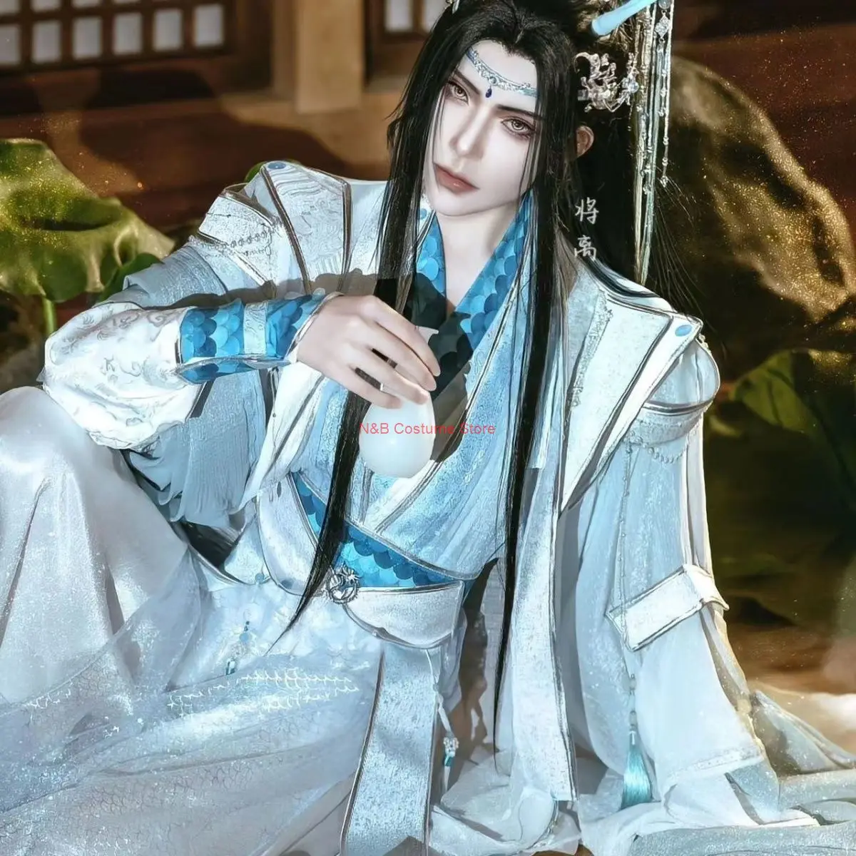 Mo Dao Zu Shi The Untamed Derived | Dragon Ji Fox Xian | Lan Wangji Clothing | Lan Zhan | Ancient Style Cosplay Costume