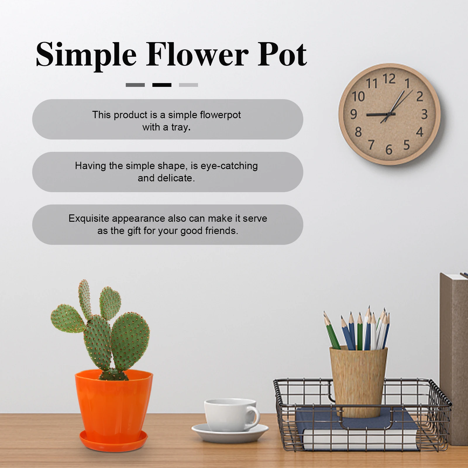 

10pcs Flower Shape Succulent Plant Pot With Tray Home Pot Decoration Flower Container For Indoor Outdoor Green Plants Drainage