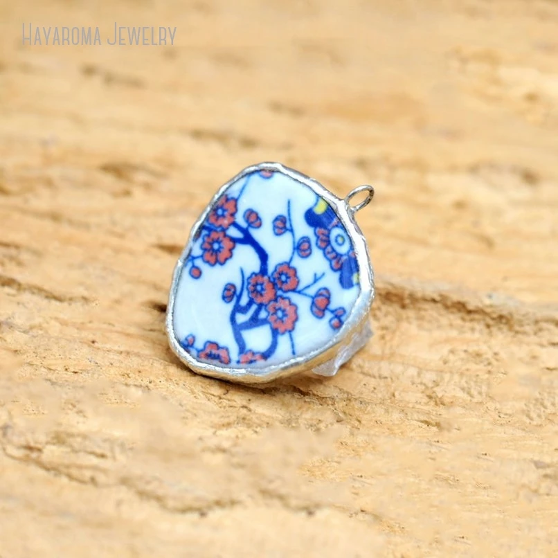 10Pcs Tin Alloy Wholesale Jewelry Handmade Soldered Ceramic Geometric Free Form Pendant PM50667