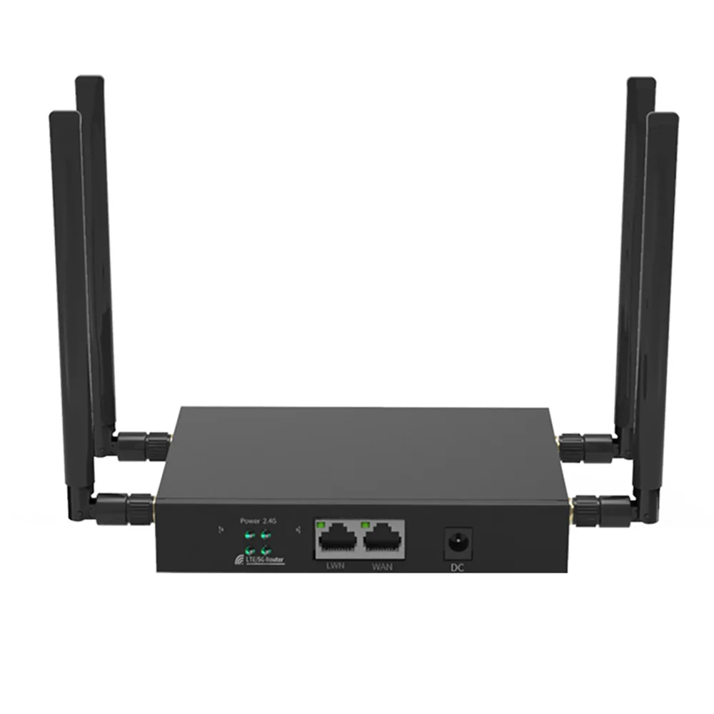 Openwrt-Controle Inteligente de Fluxo Roteador Wi-Fi, Cartão SIM, RS232, RS485, WAN, LAN 9-36V DTU, Roteador 4G LTE, 300Mbps