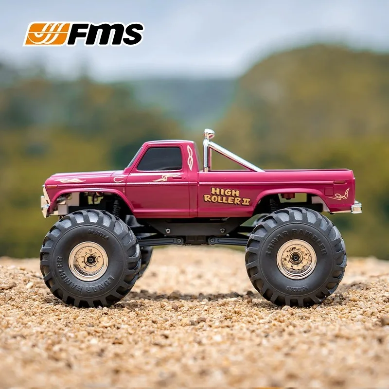 Fms 1:24 Smasher Bigfoot Climbing Car Rc Remote Control Off-road Vehicle Four-wheel Drive Electric Car Model Collection Gift