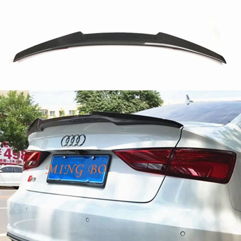 

FOR AUDI A3 S3 RS3 Limousine 8V Sedan M4/V/PSM /R /S Style Carbon Fiber Rear Spoiler Trunk Wing 2013-2020