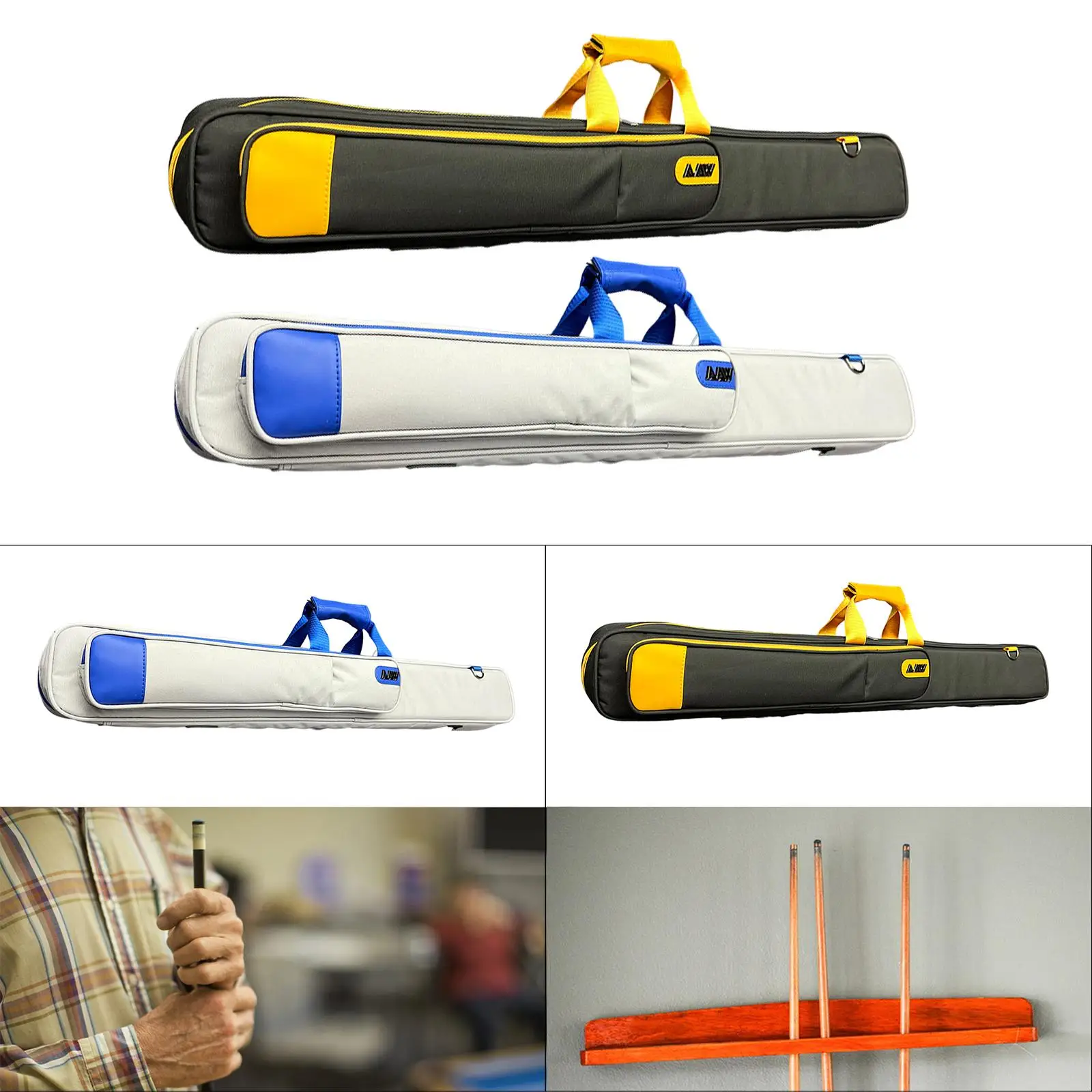 

Коробка для бильярдного кия, оборудование для бильярдного удочки, переноска на молнии, легкая сумка для девять киев 1/2, сумка для бильярдного кия для путешествий на открытом воздухе