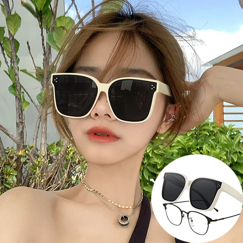 2023 New Fashion Polarized Sunglasses Cover Over Myopia Prescription Glasses Portable Men Women Vintage Fishing Driving Eyewear