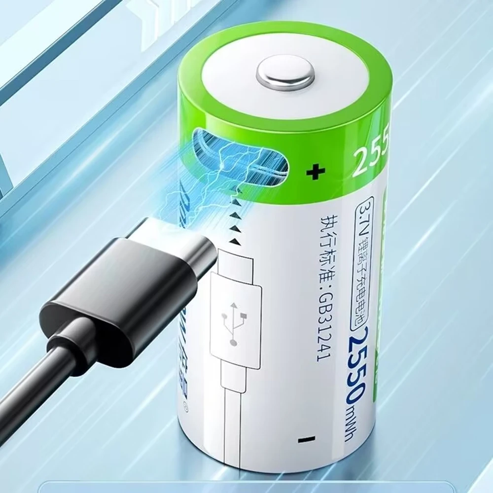 12 teile/los 2550mwh cr123a wiederauf ladbare batterie 3,7 v usb lithium wiederauf ladbare batterie typ c schnitts telle laden