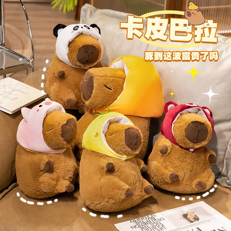 

Transformed into a popular capybara, a cute guinea pig plush toy doll with a claw machine, and a cute capybara doll