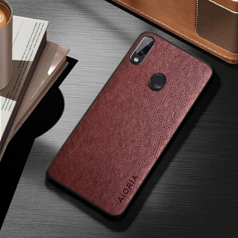Case for Xiaomi Redmi Note 7 Pro luxury Vintage Leather skin capa with soft phone cover for redmi note 7 case funda coque