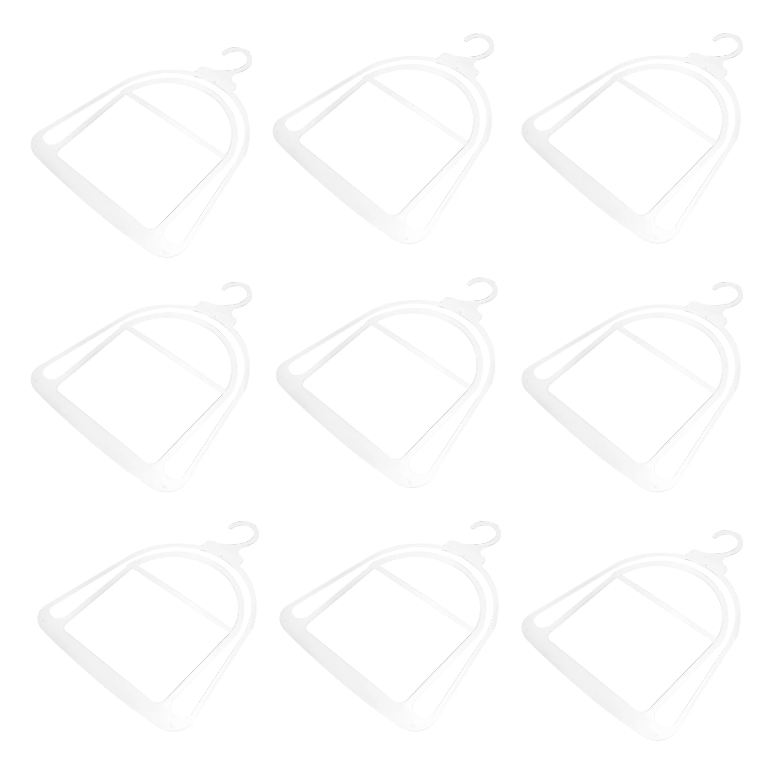 

10Pcs Plastic Rack Transparent Hat Holder Organizer Closet Wall Storage Thick Adult Size Winter Hat Organizer Hooks
