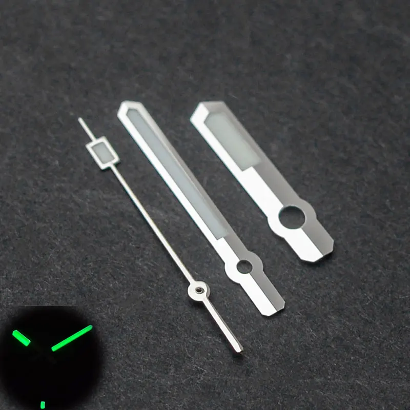 NH35 Hands C3 Green Luminous Watch Hands Fit NH34 NH36 NH35 7S26 Movement for SKX007 SRPD Abalone Turtle Watches Repair Part