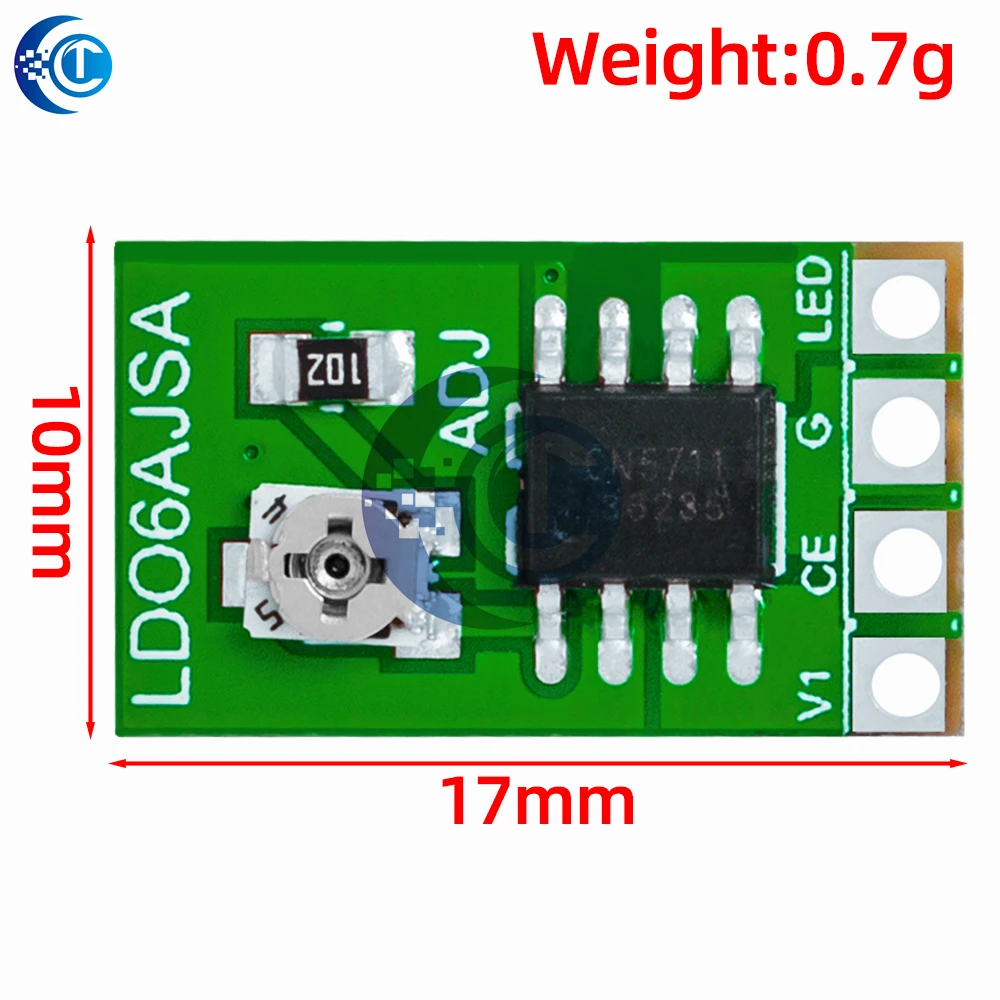 Driver LED programmabile da 30-1500 mA |   Convertitore buck con ingresso CC 3,3-24 V e attenuazione PWM per controllo corrente costante